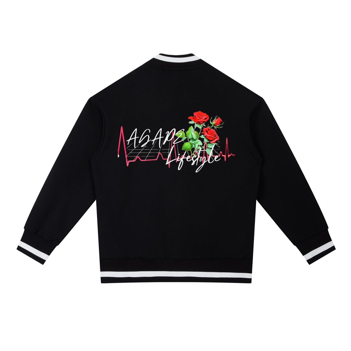 Contrast Piping Zip Bomber Jacket